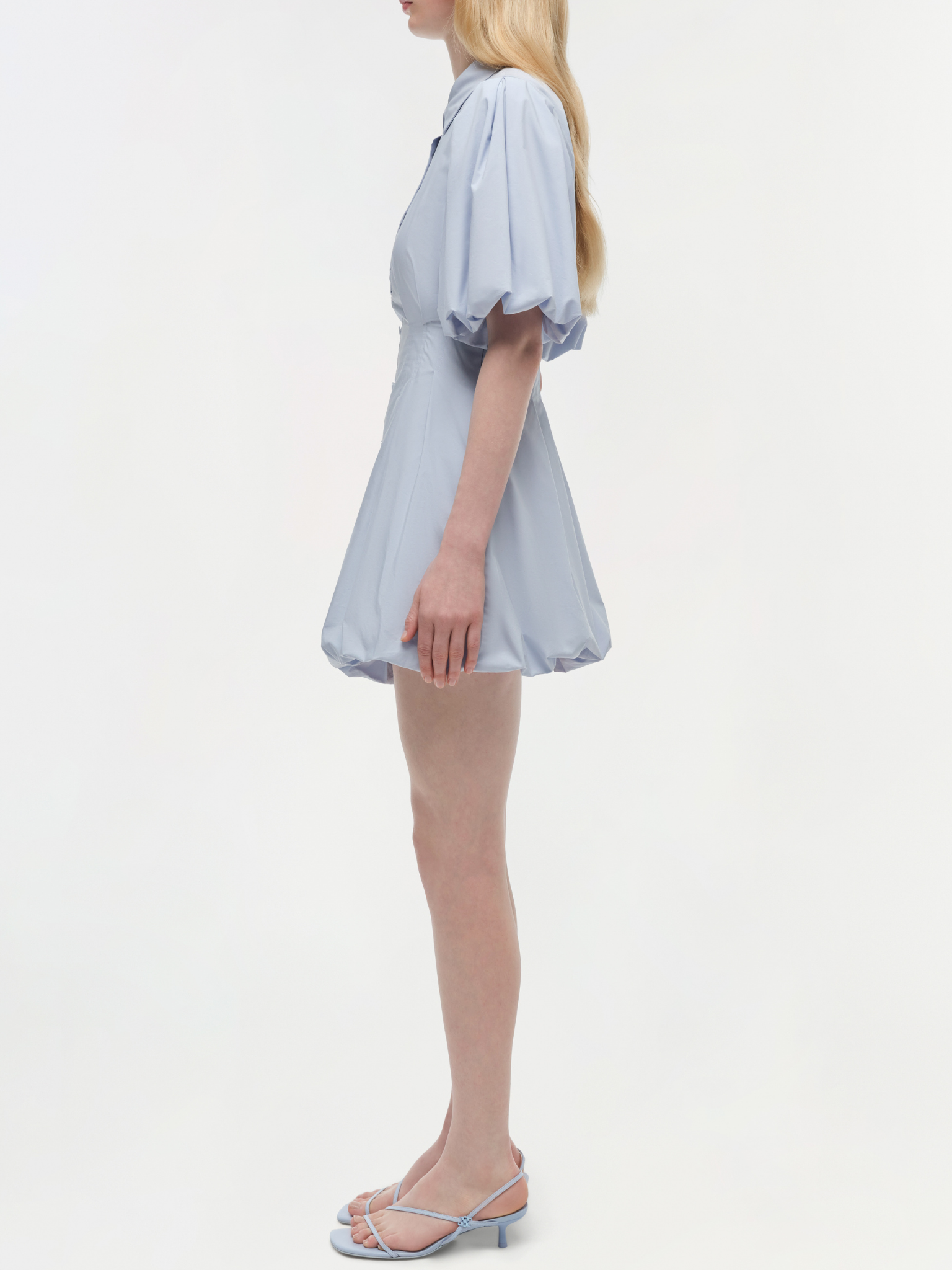 Cleo Balloon Pintuck Mini Dress