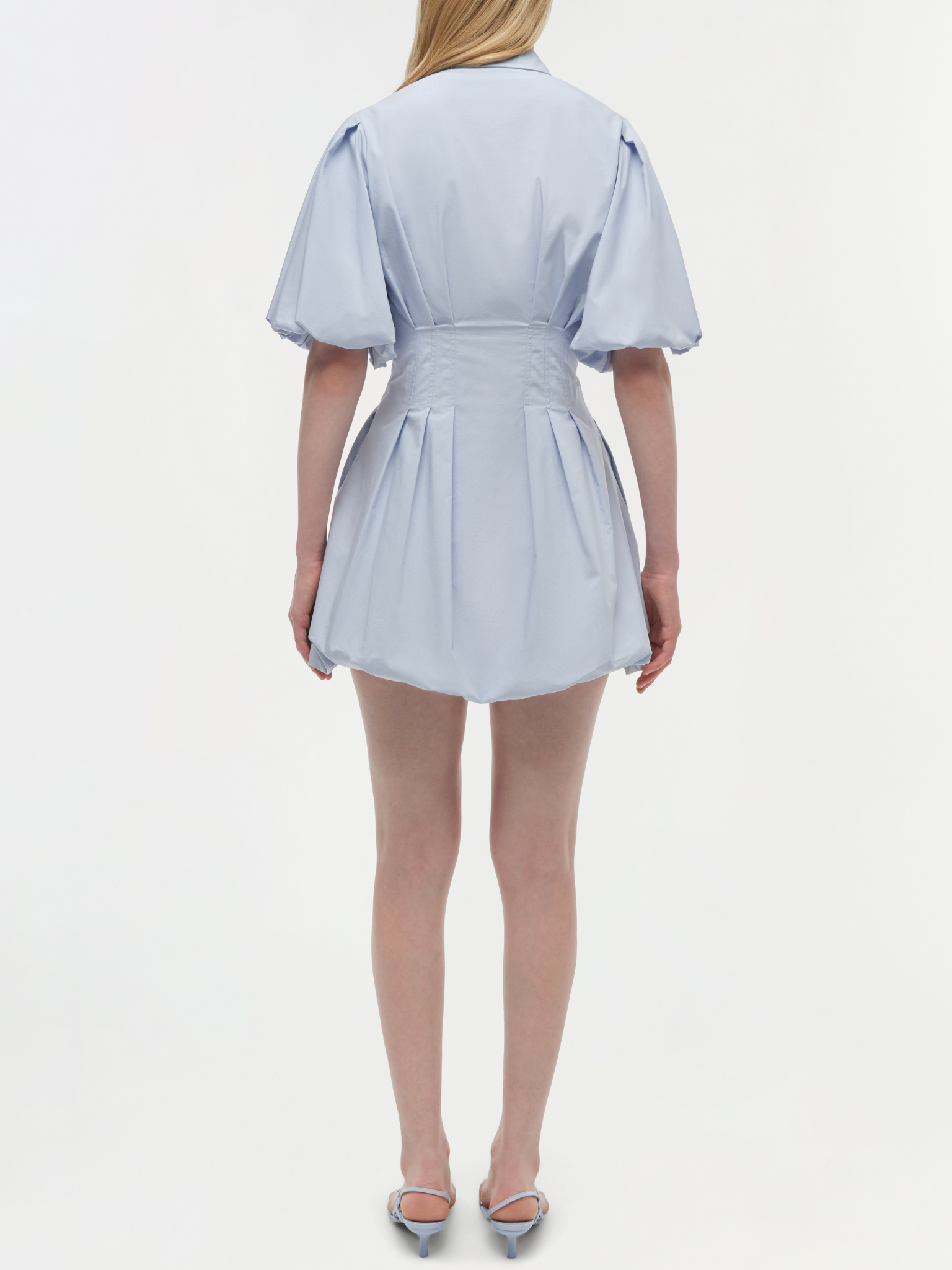 Cleo Balloon Pintuck Mini Dress