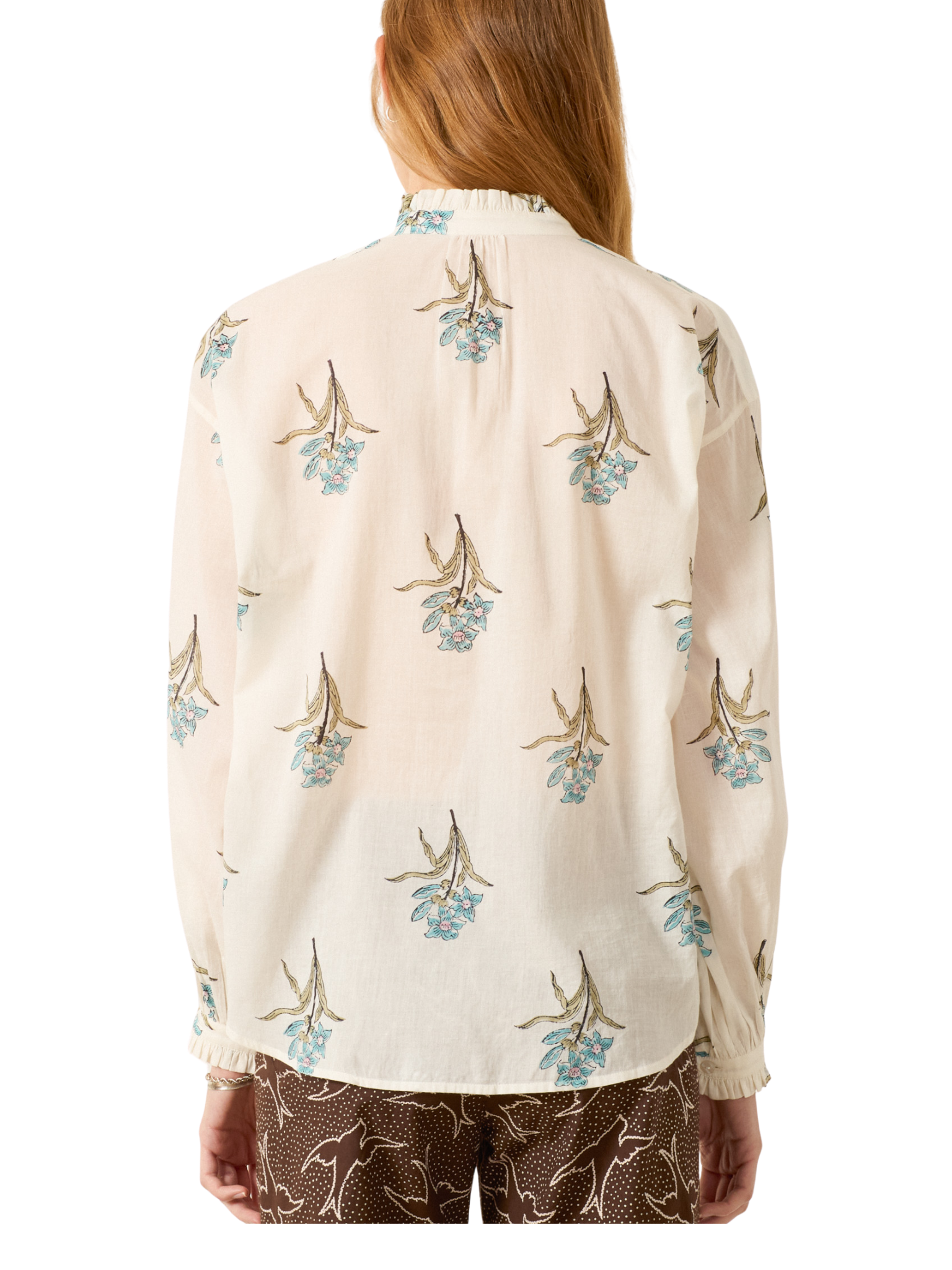 Poet Sky Mist Flower Blouse
