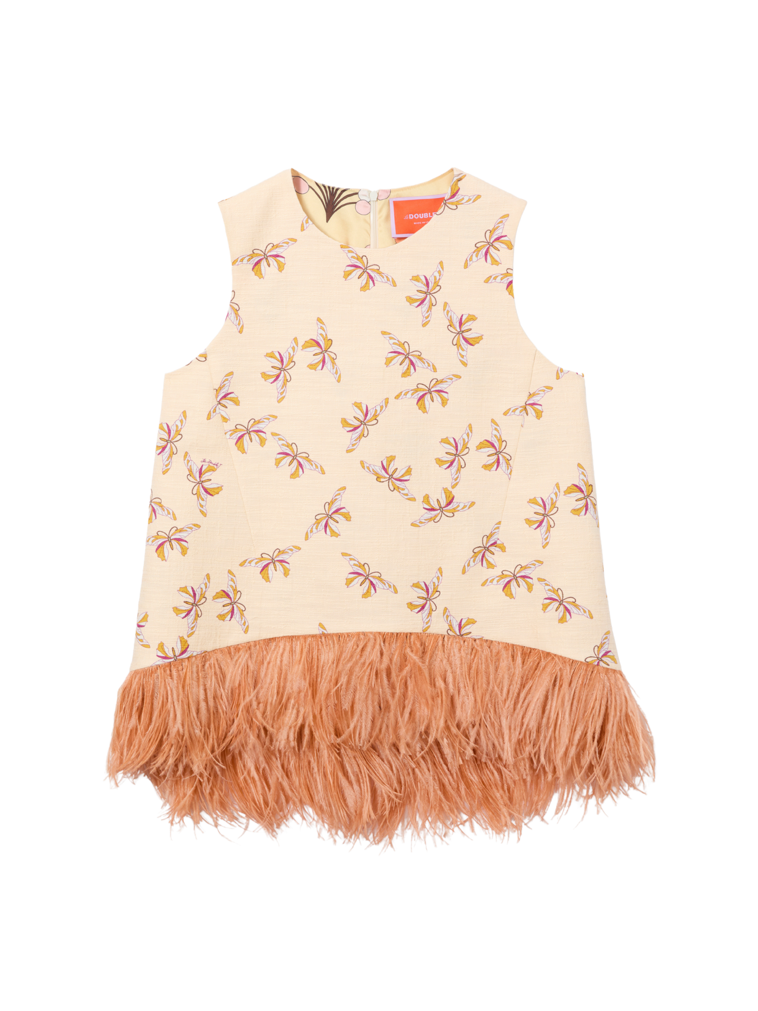 La Scala Top with Feathers