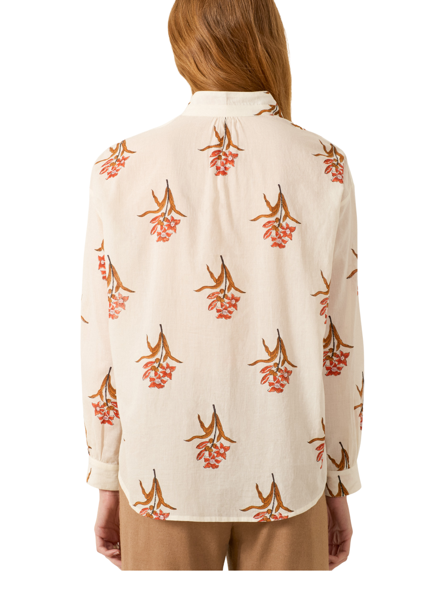 Kiki Persimmon Flower Shirt