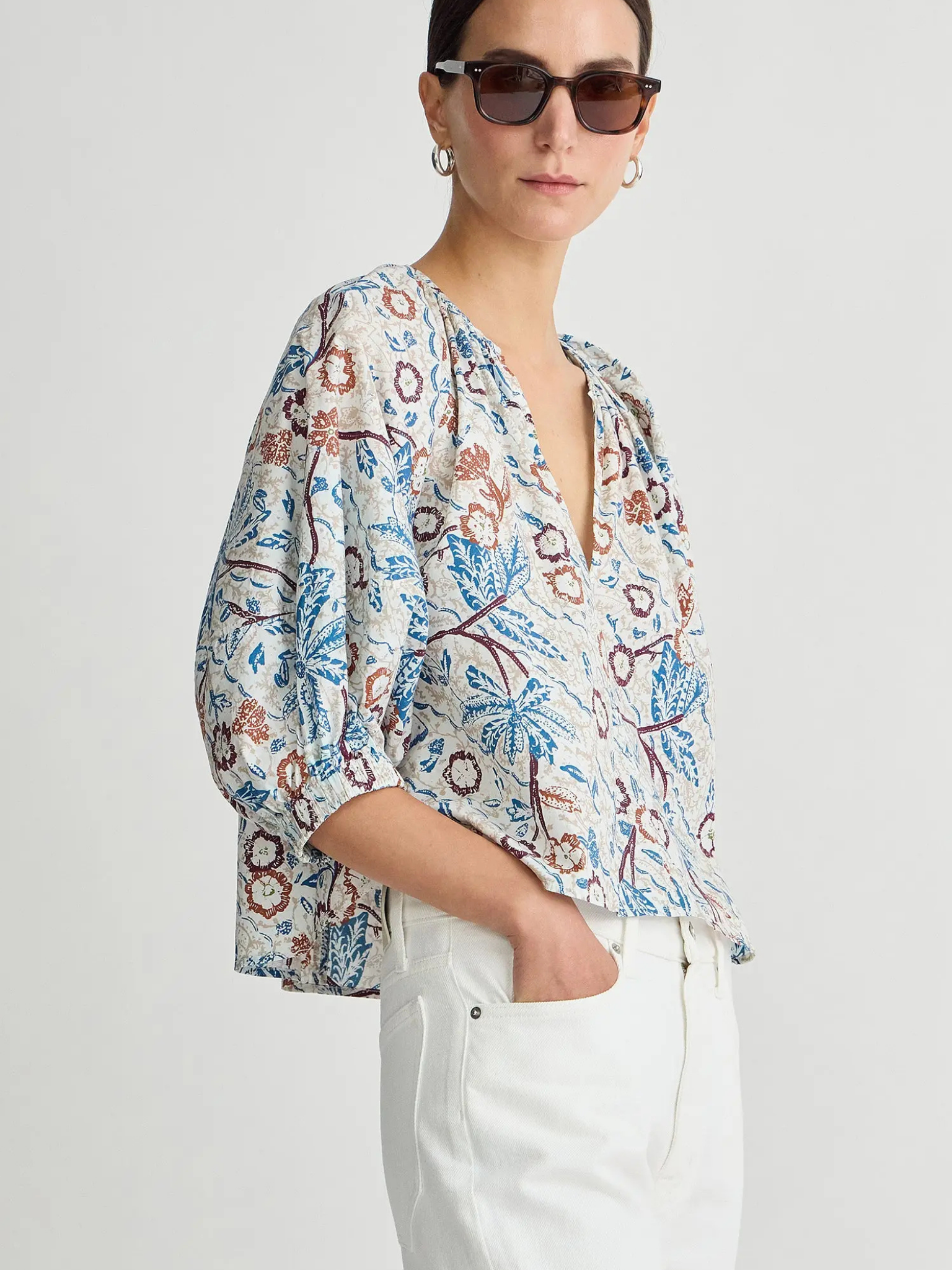 Nele Lantern Sleeve Top