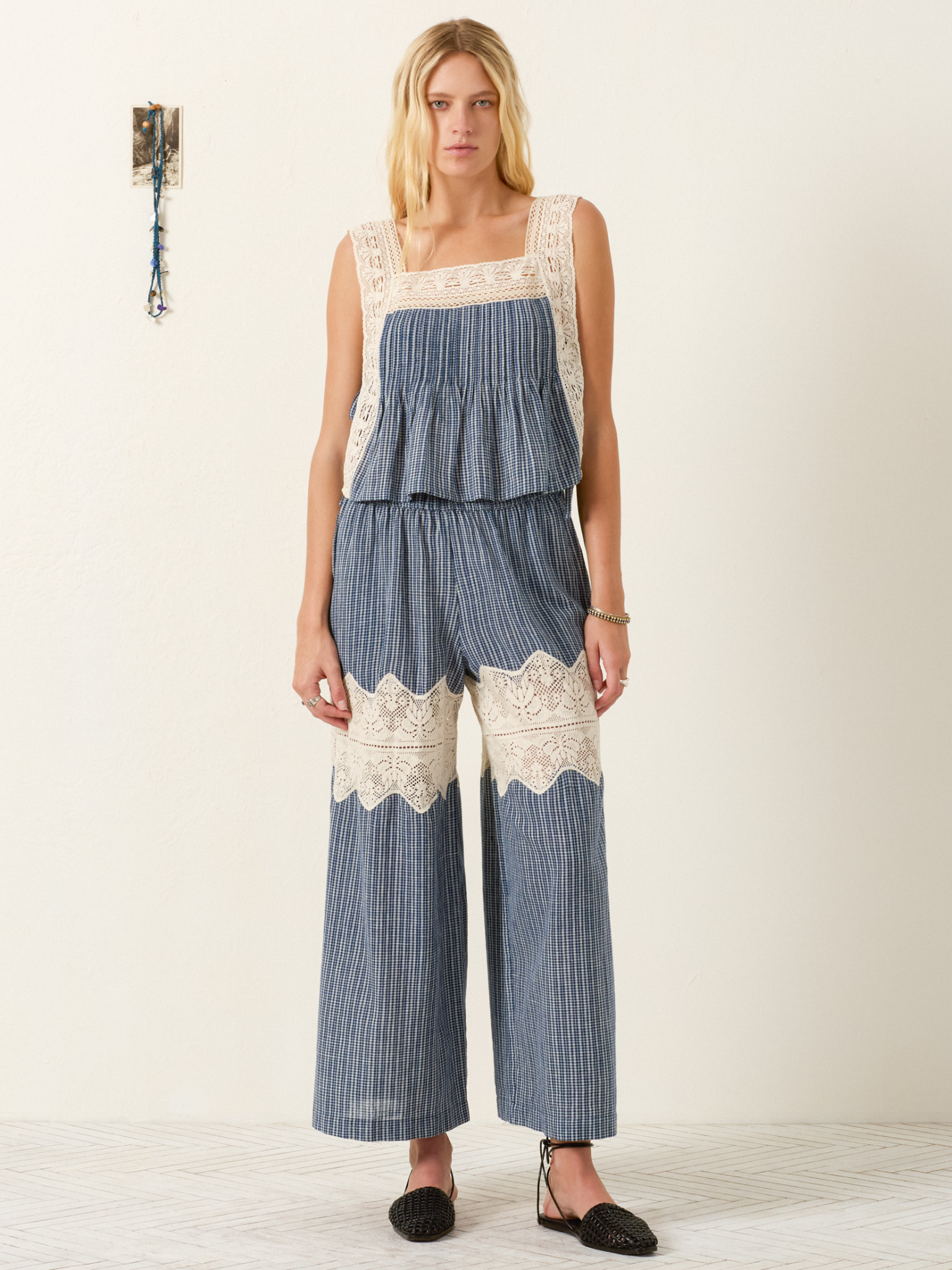 Mimi Prima Micro Plaid Top