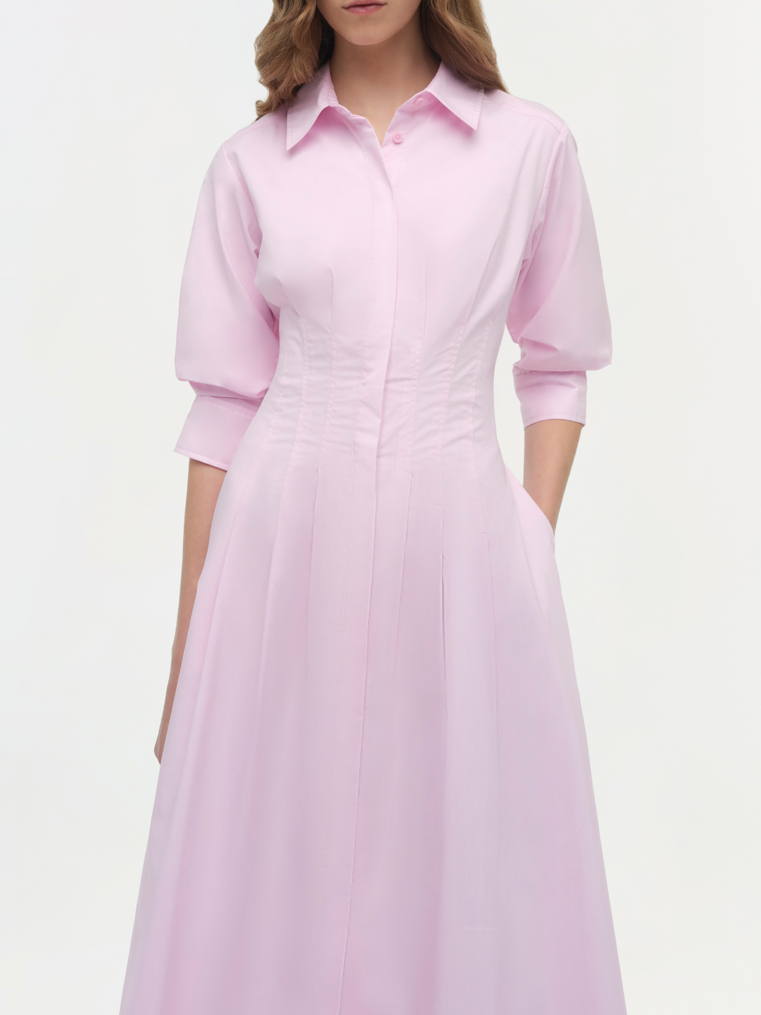Jazz Pintuck Midi Dress