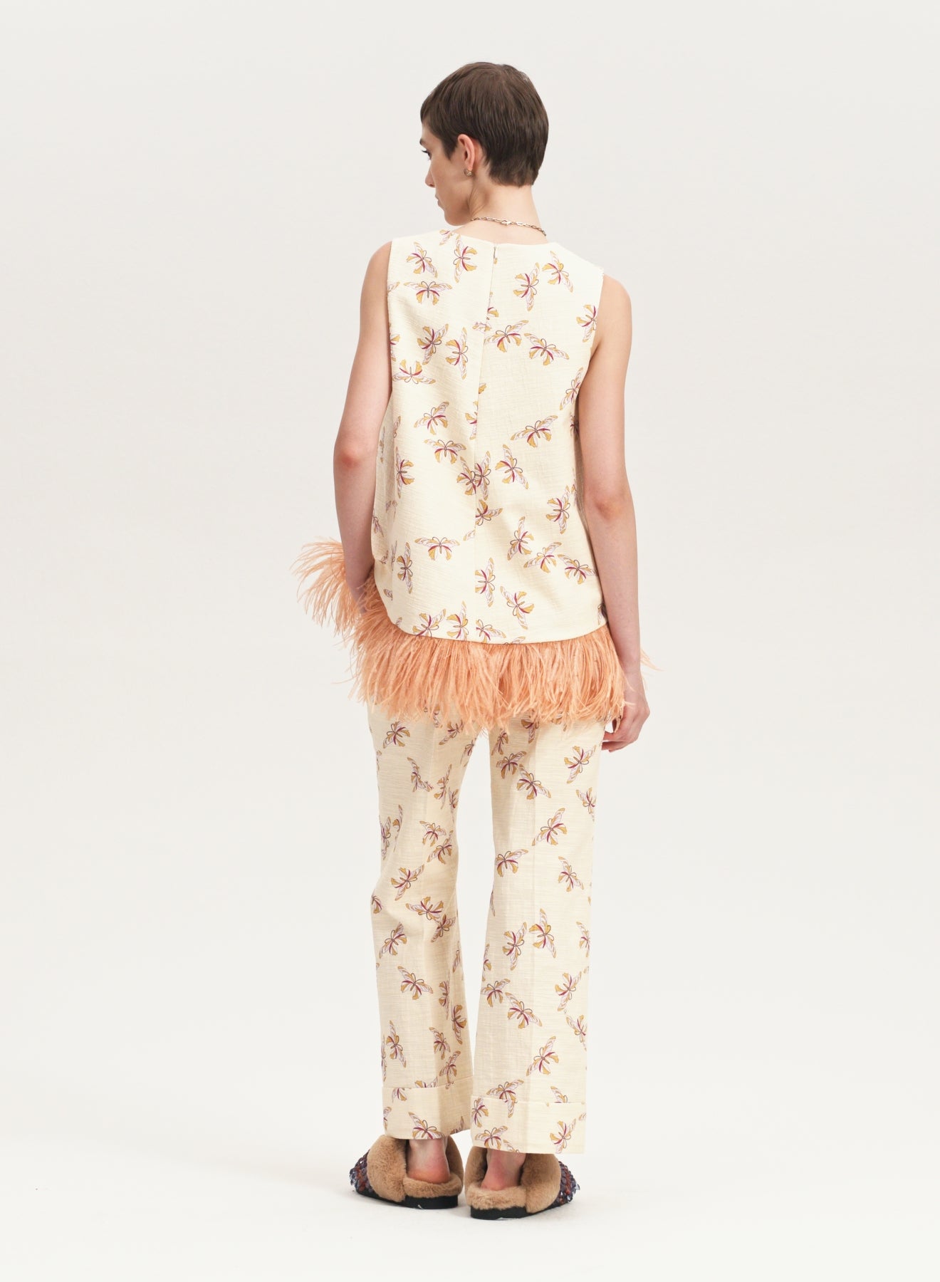 LA SCALA TOP (WITH FEATHERS)