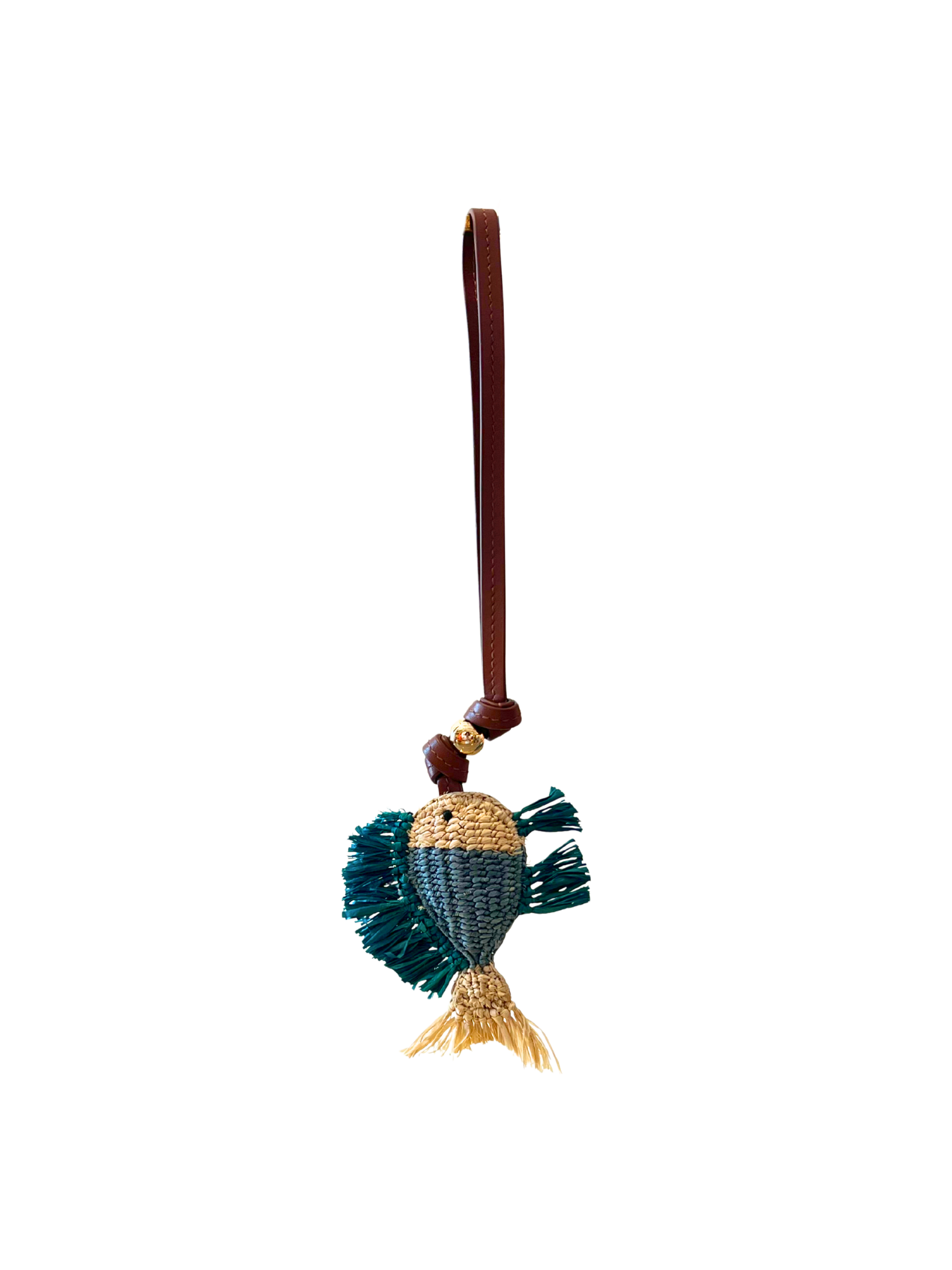 Fish Raffia Bag Charm