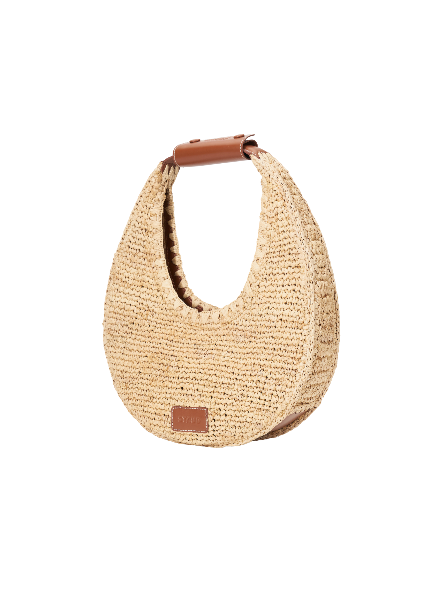 Moon Raffia Tote Bag