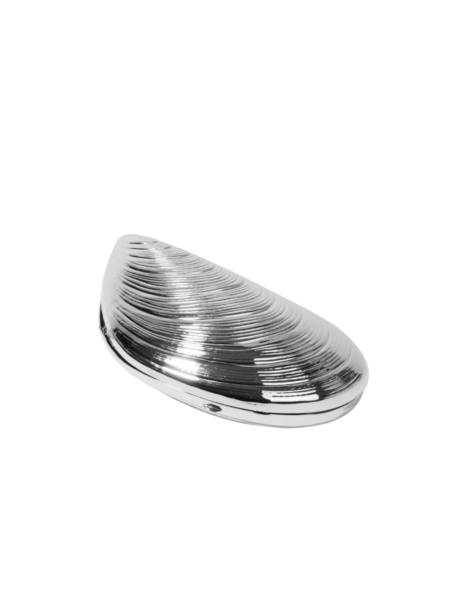 Bridget Metal Oyster Shell Clutch