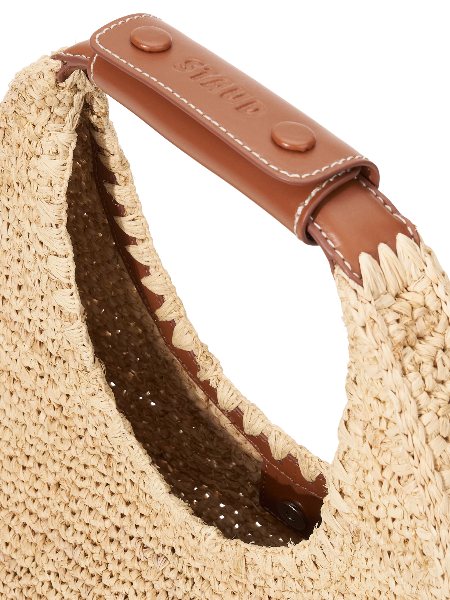 Moon Raffia Tote Bag