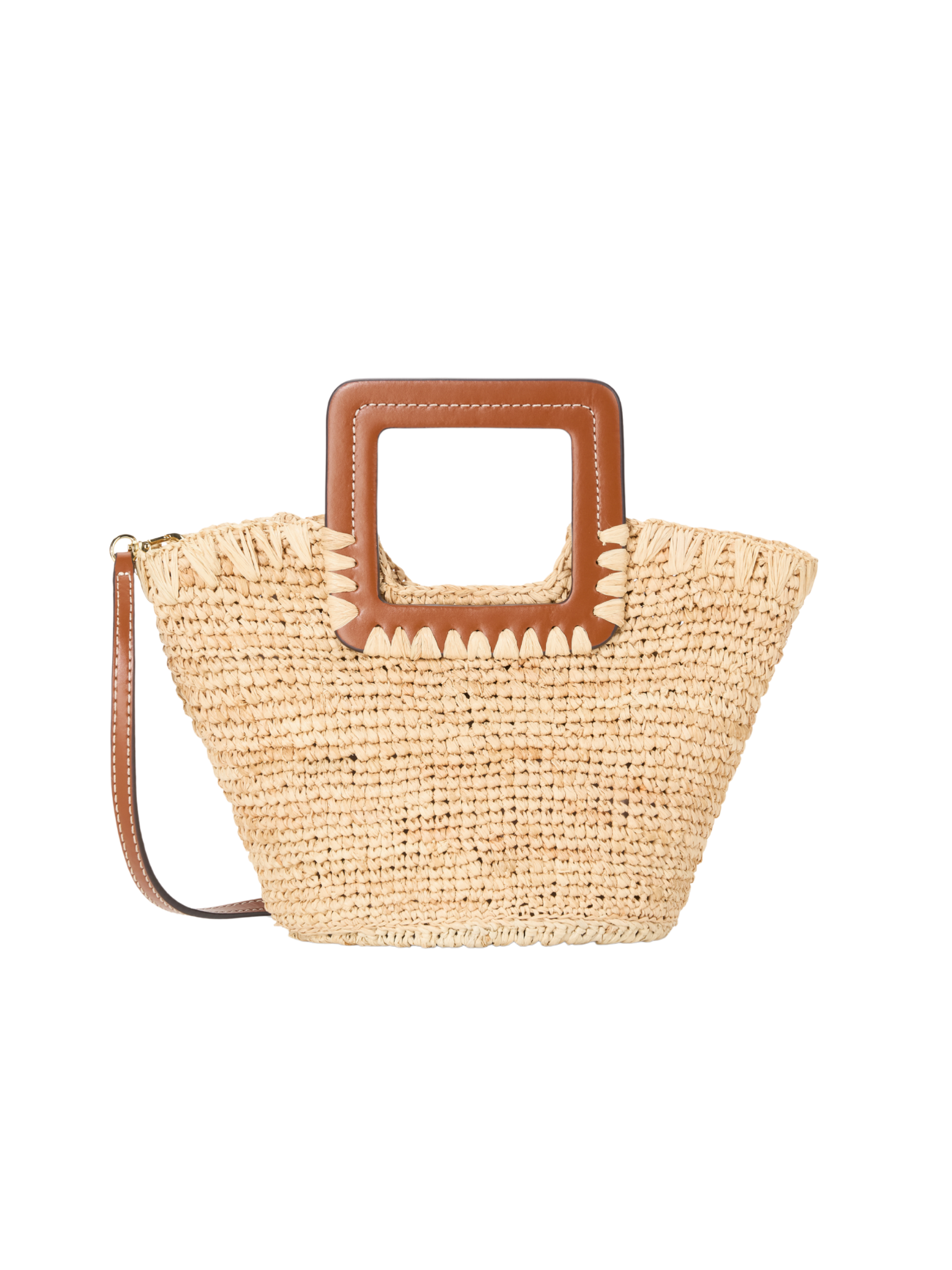 Shirley Raffia Mini Bucket Bag