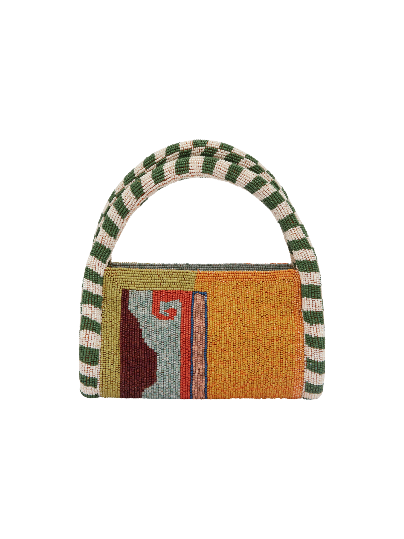 Desert Beaded Mini Barrel Bag