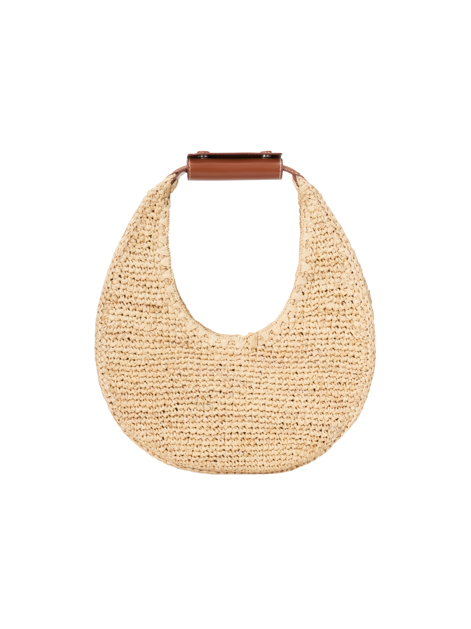 Moon Raffia Tote Bag
