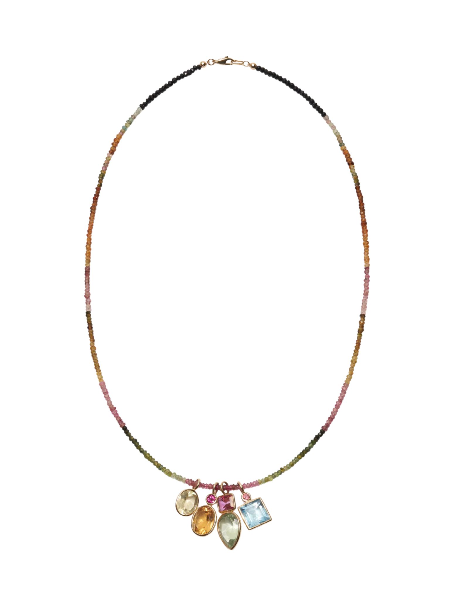 Oval 14k Gold Necklace Charm