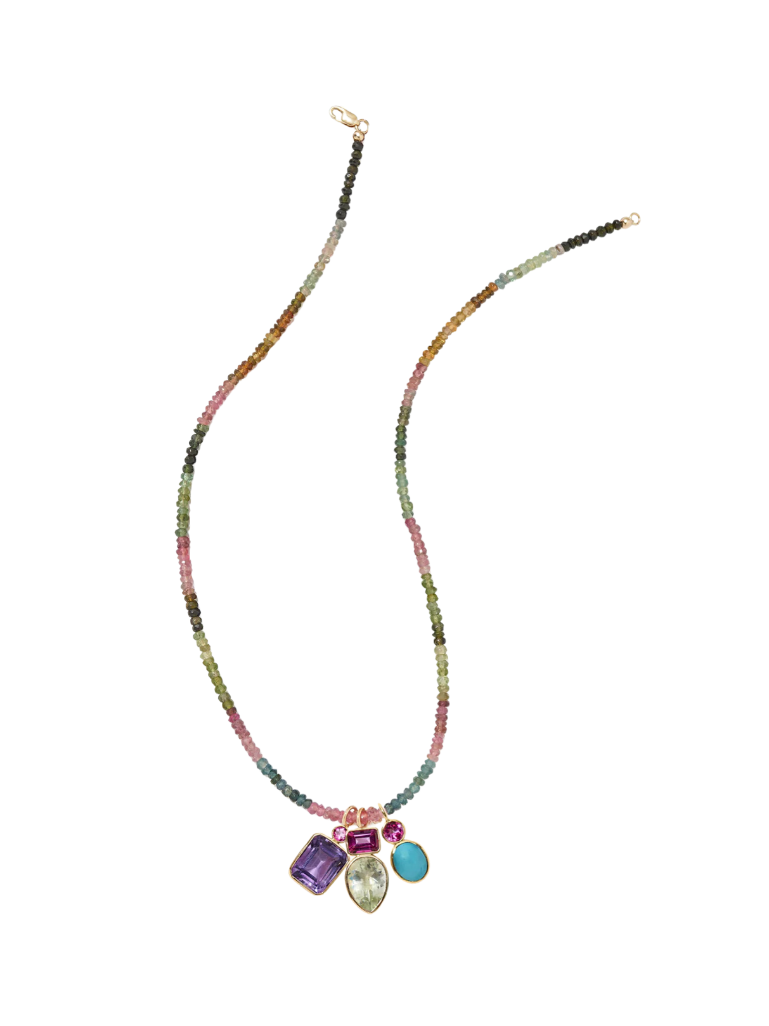 Rectangle 14k Gold Necklace Charm