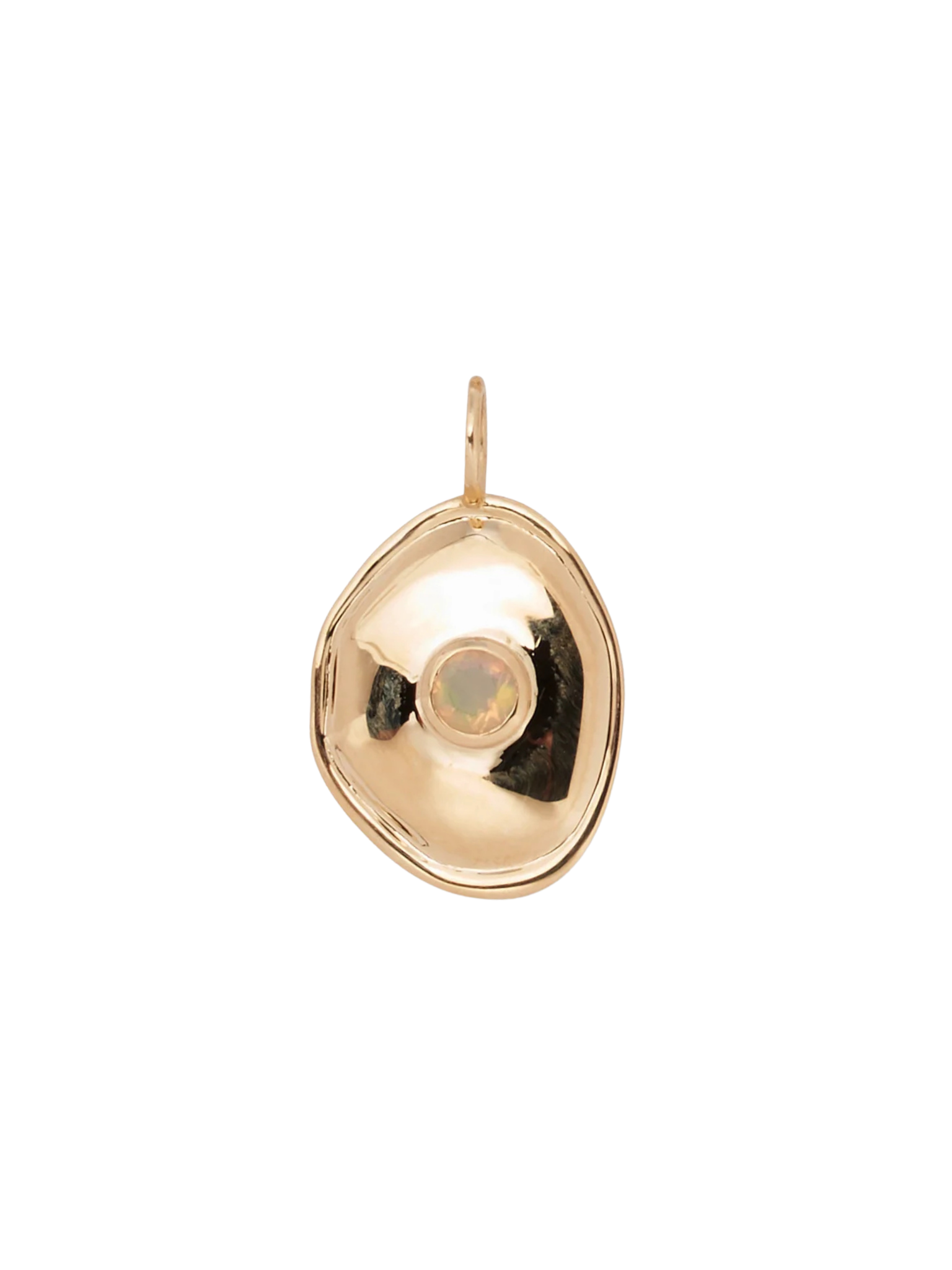 Birthstone 14k Gold Necklace Charm