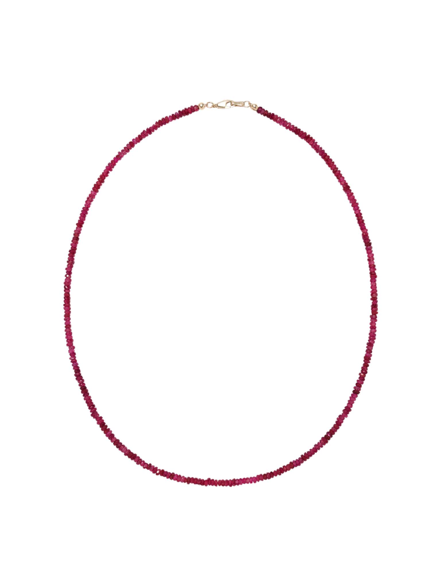 Tiny Beaded 14k Gold Necklace