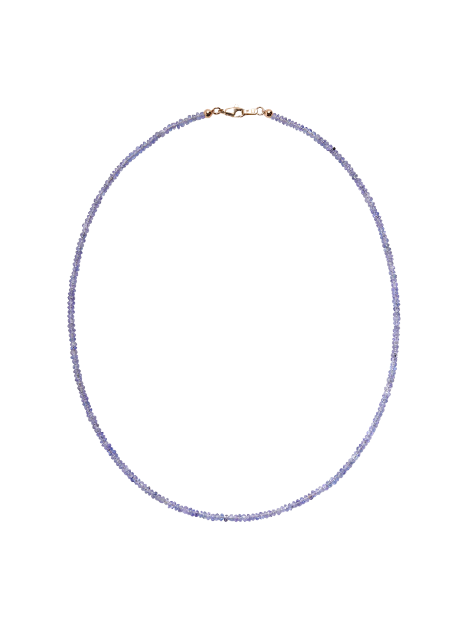 Tiny Beaded 14k Gold Necklace